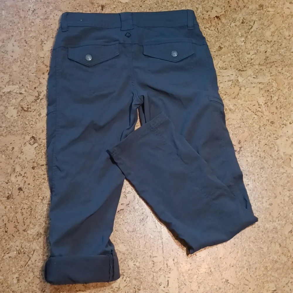 Prana Women's Hallena Gray Roll Up Cargo Pants Size 2 - Picture 8 of 11